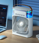 Mini Ar Condicionado e Umidificador Portátil 4 em 1 Fresh Wind