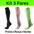 Kit 3 Pares de Meias de Compressão
